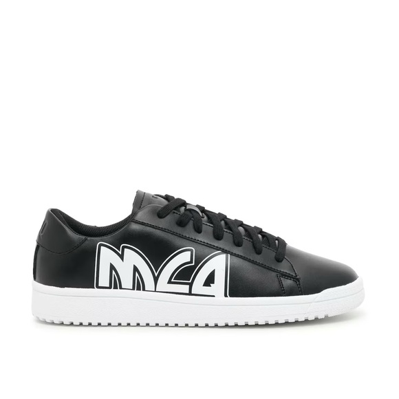 Alexander McQueen MCQ Tennis Sneaker Black Leather Size 40 EU / 10 US NIB - Picture 8 of 14